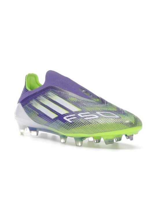 adidas F50 Elite Laceless FG Unisex 10m/11w Soccer Cleat Purple Green JH7628 NEW main image 4